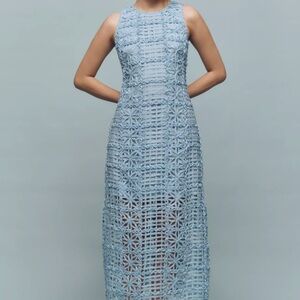 Anthropologie dress - Endless Rose Sleeveless Textured Midi Dress